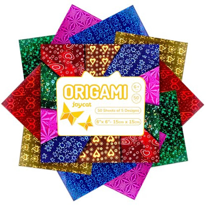 Iridescent Laser Origami Paper (50 Count)