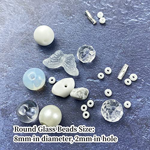 Assorted Glass Resin Beads Multi Size Colors Smooth Cracked Gravel Millet Spacer Beads for Bracelets Necklace Earring DIY Jewelry Making Craft