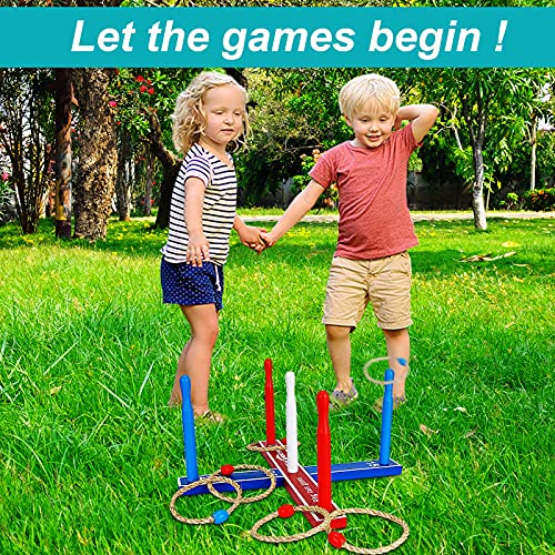 Premium Wooden Ring Toss Game Set