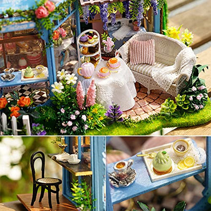 DIY Miniature Dollhouse Kit with Furniture Plus Dust Proof & Music Movement