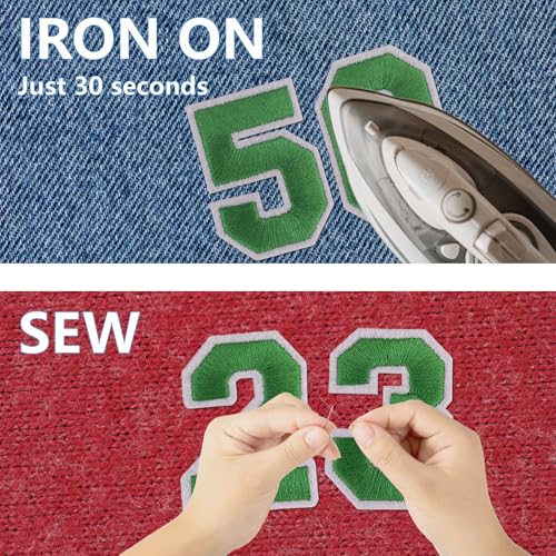 Letter and Number Iron On Patches (72 Count)