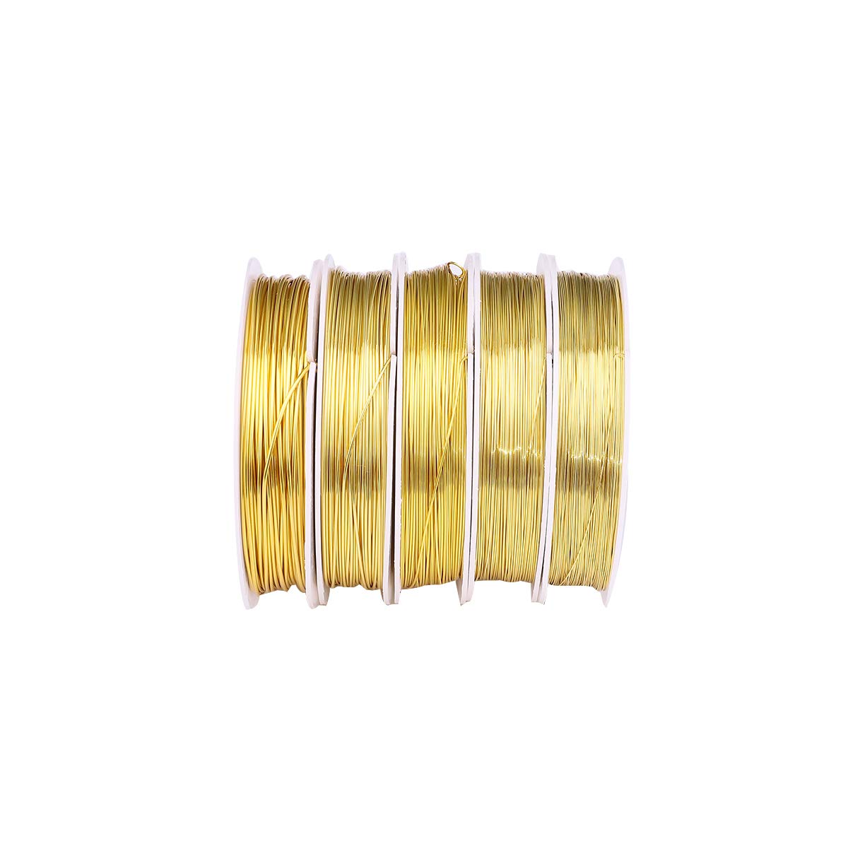 Gold Copper Wire 0.5mm Bead Cord for Bracelet Necklace Charm Beading Jewelry Making 22yard - Crafty Corner