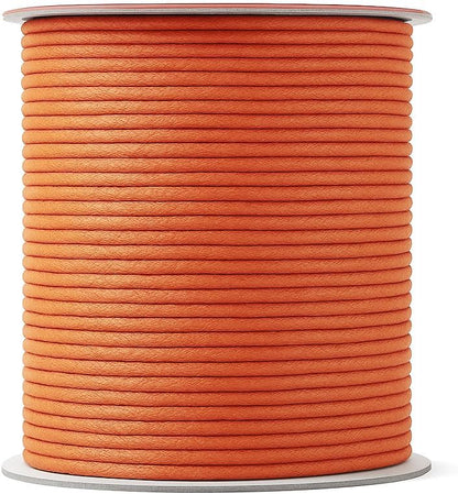 Mandala Crafts 2mm 109 Yards Salmon Cotton Waxed Cord for Jewelry Making Bracelet Cord Waxed String - Beading String Thread Jewelry Cords for Necklaces String