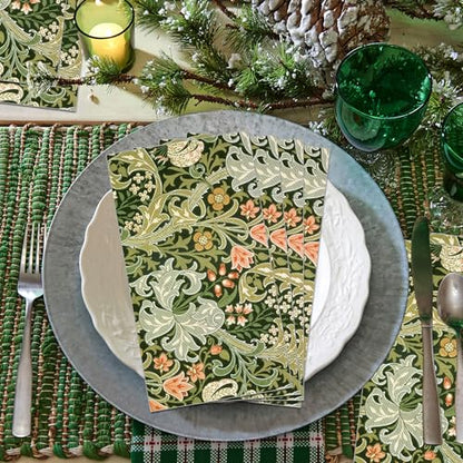 80PCS Vintage Floral Paper Napkins