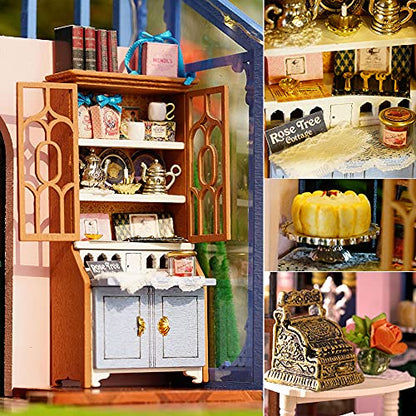 DIY Miniature Dollhouse Kit with Furniture Plus Dust Proof & Music Movement