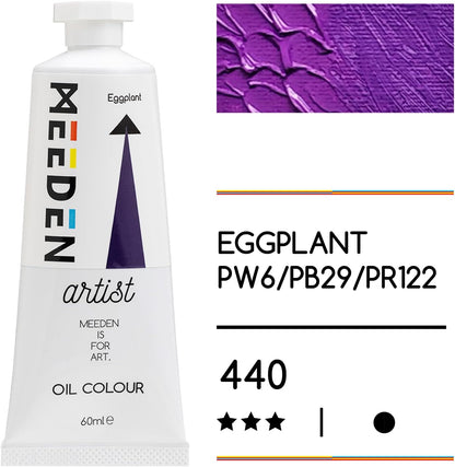 MEEDEN Artist Grade Oil Paint: Eggplant - 60ml/2oz Tube - Professional Art Paints for Canvas Painting