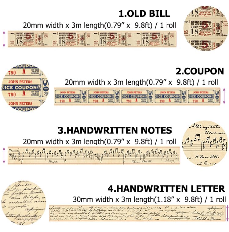 10 Rolls Totally 98ft (98 Foot)