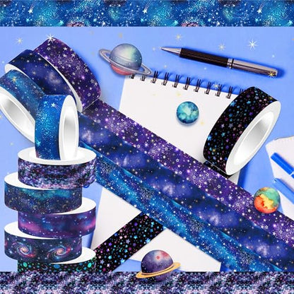12 Rolls Starry Sky Washi Tape Set (12 Count)