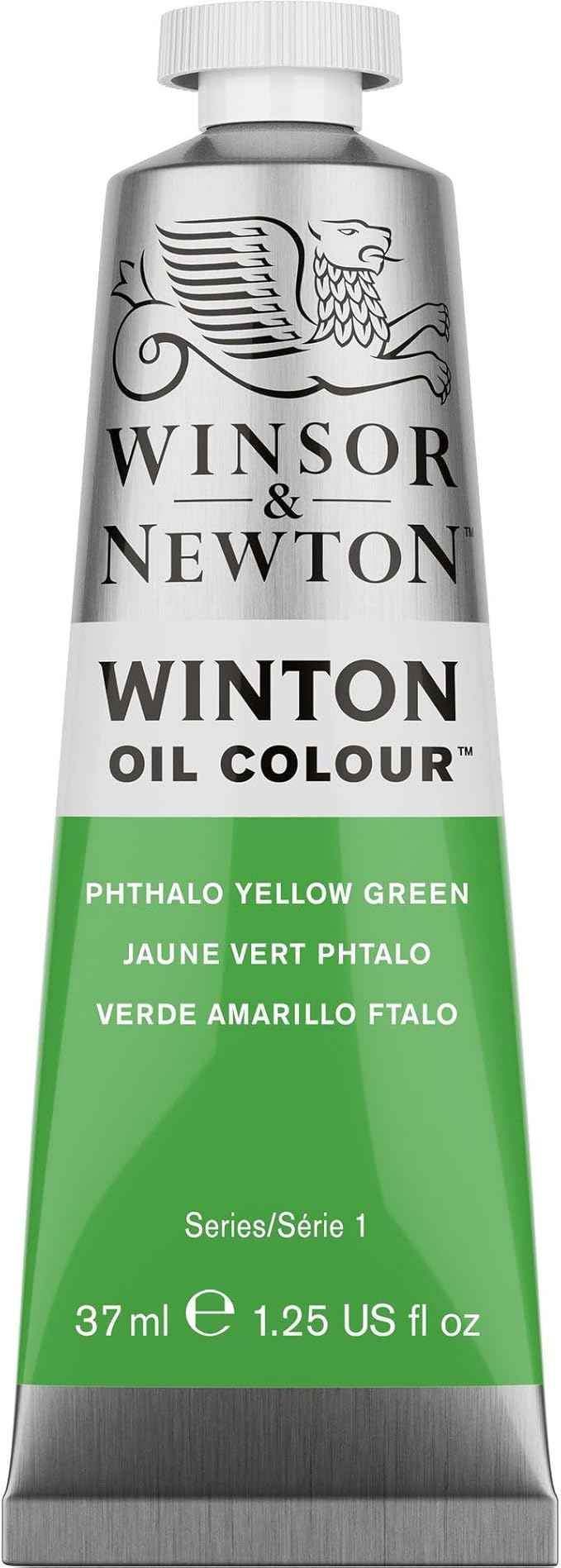 Winsor & Newton Winton Oil Color, 37ml (1.25-oz) Tube, Phthalo Yellow Green