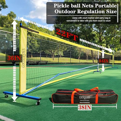 Pickleball Net Set with Wheels