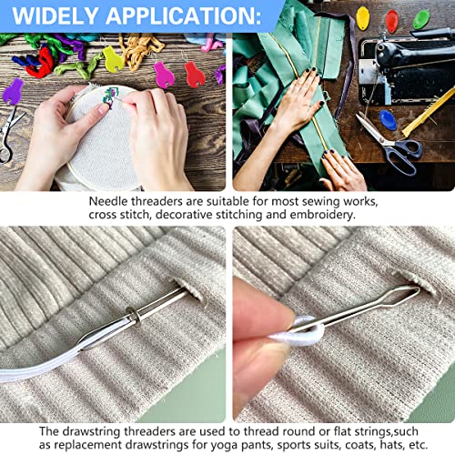 Needle Threader for Hand Sewing & Sewing Machine (19 Count)
