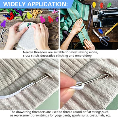 Needle Threader for Hand Sewing & Sewing Machine (19 Count)