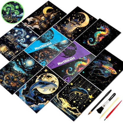 Glow in The Dark Scratch Art for Adults