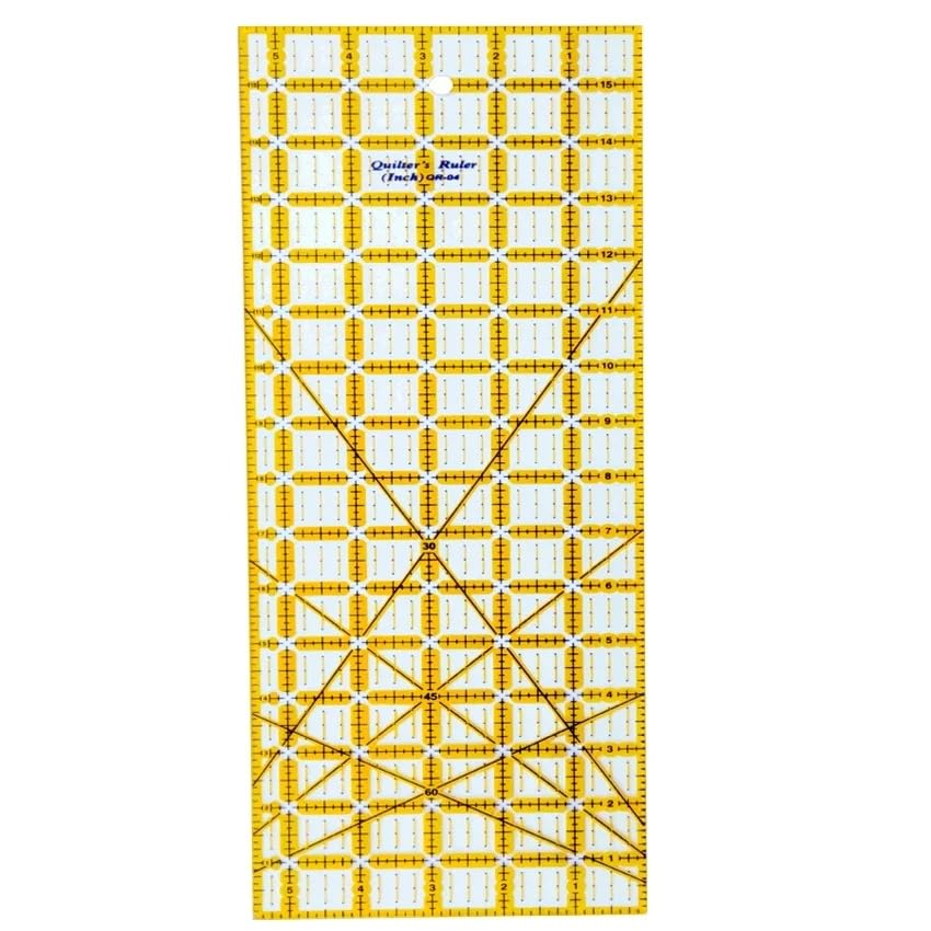 Quilting Templates Acrylic Sewing Ruler with Non (6 Count)