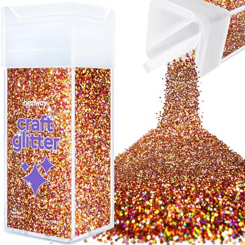 Craft Glitter Shaker Bronze Brown Holographic 110g Fine (4.6 Ounce)