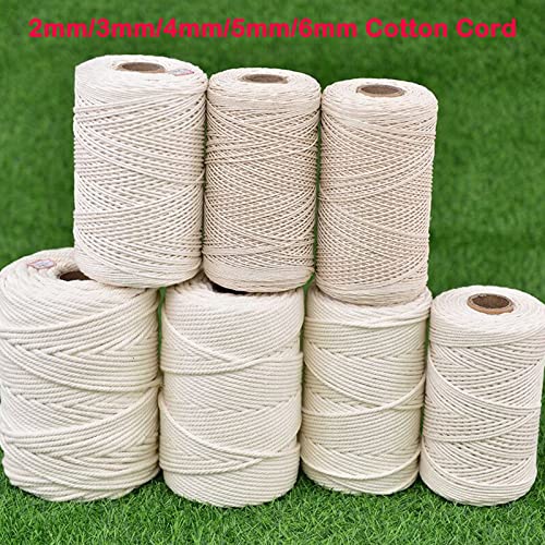 Macrame Cotton Cord 6mm x 109Yards (327 Foot)