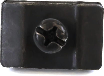 Gridwall Joining Clip Connectors for Grid Panels, Powder-Coated or Chrome Plated Steel (Quantity 10) (10, Black)