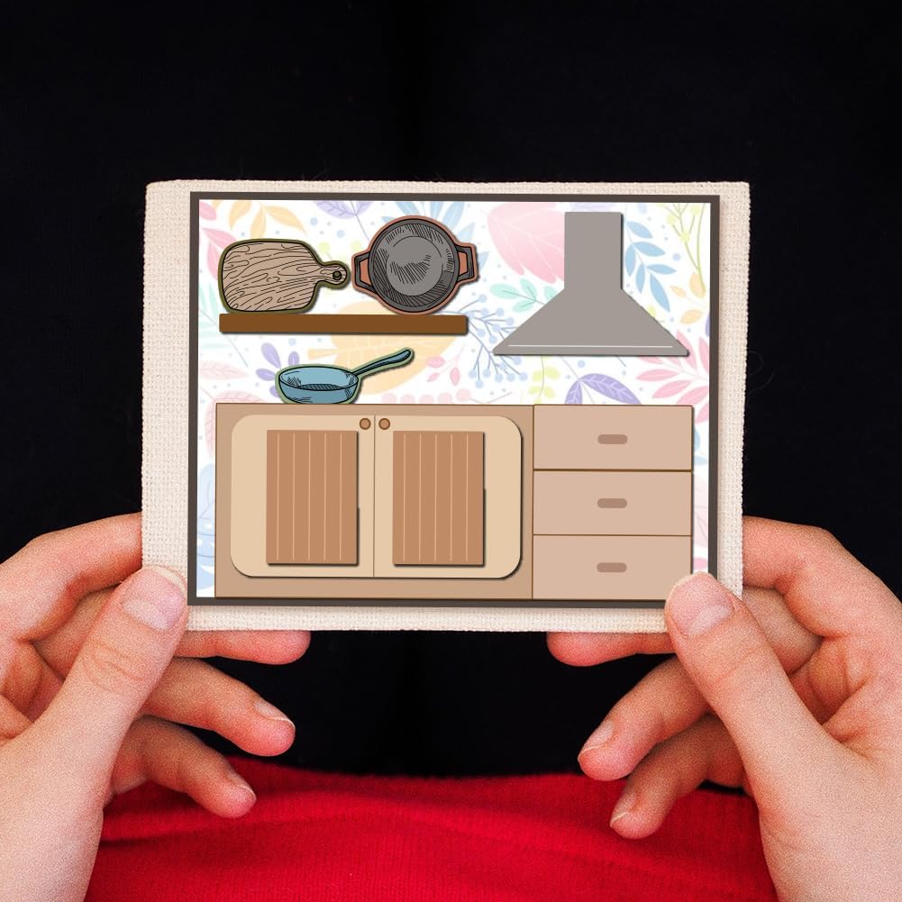 Kitchenware Clear Stamp 6.3x4.3 Cooking Tool Transparent Stamps for DIY Scrapbooking Journal Decor - Crafty Corner