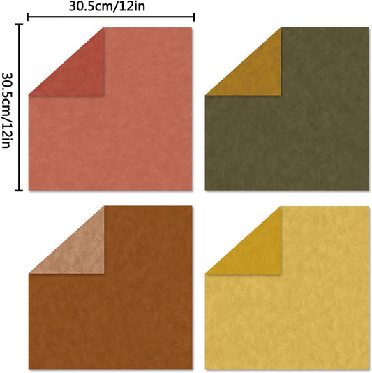 Scrapbook Paper 12x12 Brown, 24 Sheets/24 Designs Double-Sided Bohemian Patterned Craft Paper, Boho Tone Decorative Paper for Junk Journals Greeting Cards Photo Album Decoration (Boho Tone, 12x12 in) - Crafty Corner