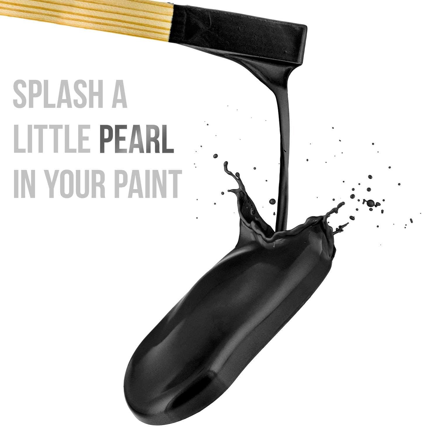 U.S. Art Supply Jewelescent Mica Pearl Pigment Powder, Midnight Black 3.5 oz (100g) Pouch - Cosmetic Grade, Epoxy Resin Color Pigment, Mica Powder for Resin, Soap, Slime, Candle Dye, Art, Crafts