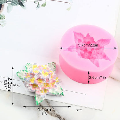 Lilac Fondant Silicone Mold Flower Chocolate Cake Candy Baking Mold Candle Soap Plaster Ploymer Clay Mould