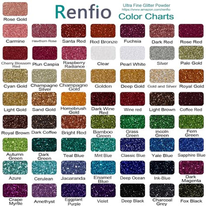 Ultra Fine Glitter Powder Metallic Resin Glitter 2.11 Oz