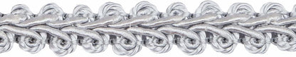 BEL AVENIR Braid Trim 1/2 inch 13.6 Yards French Gimp Basic Sewing Polyester DIY Crafts Costume Home Decorative (Sliver) - Crafty Corner