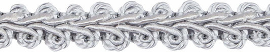 BEL AVENIR Braid Trim 1/2 inch 13.6 Yards French Gimp Basic Sewing Polyester DIY Crafts Costume Home Decorative (Sliver) - Crafty Corner