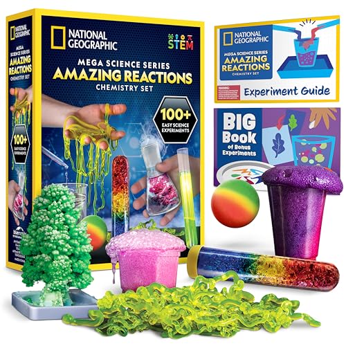 National Geographic Amazing Chemistry Set with 100+ Experiments Ages 8