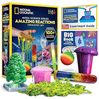 National Geographic Amazing Chemistry Set with 100+ Experiments Ages 8