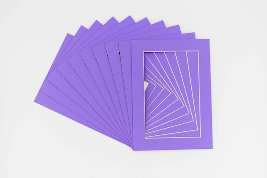 11x14 Mat for 8.5x11 Photo - Precut Light Purple Picture Matboard for Frames Measuring 11 x 14 Inches - Bevel Cut Matte to Display Art Measuring 8.5 x 11 Inches - Acid Free Pack of TEN MATS