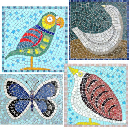 2cm (3/4") Square Vitreous Glass Mosaic Tiles for Crafts Bulk, 1 LB Colorful Mix Quartz Glass Tiles for DIY Art Crafts Kit Adult Kids and Home Deco (Skin Tones Mix)