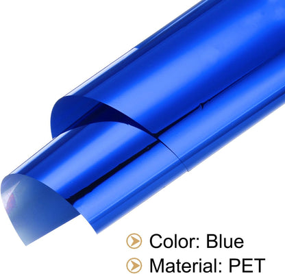 MECCANIXITY 50 Sheets Heat Reactive Foil, 20x29cm Blue Foil Transfer Sheets Toner Reactive Foil Transfer Foil Sheets Hot Foil Stamping Paper for Crafts DIY Cardmaking Album Decoration