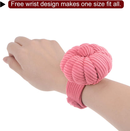 HARFINGTON Wrist Pin Cushions Band Sewing Needle Cushion Needle Holder Pincushions with Adjustable Strap Fit All Wrist Sizes for Sewing Quilting Needlework DIY Crafts, Yellow