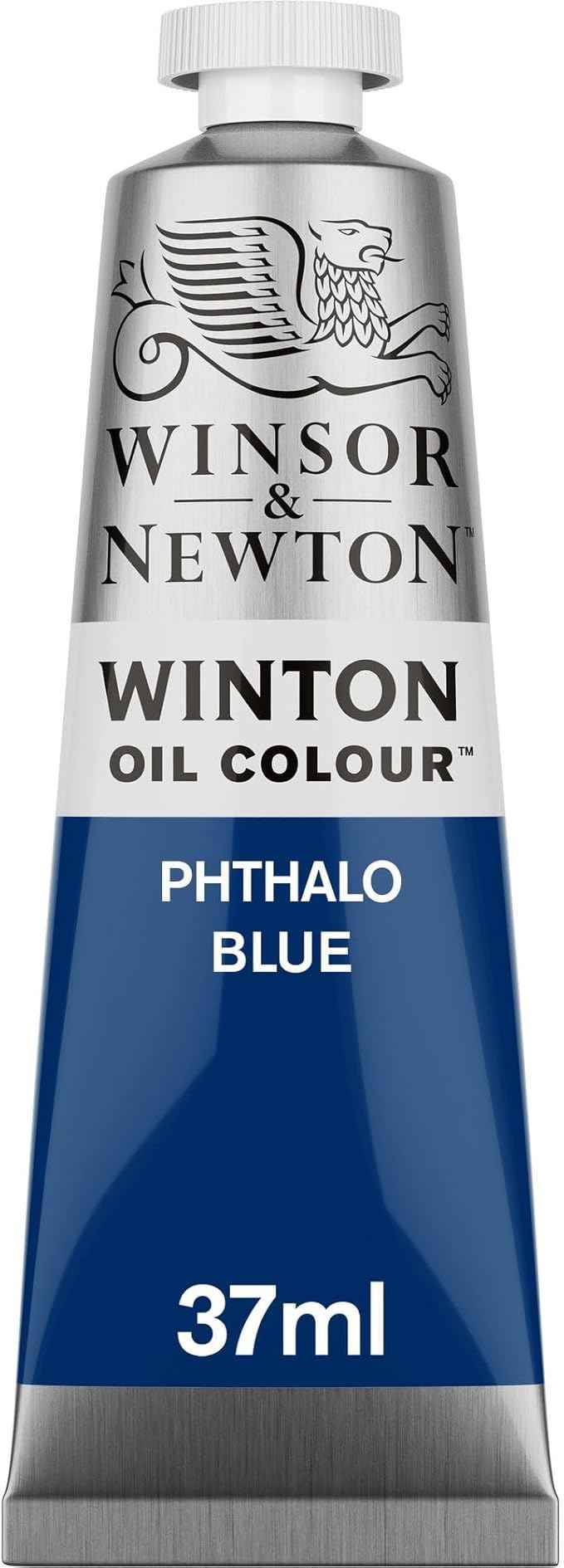 Winsor & Newton Winton Oil Color, 37ml (1.25-oz) Tube, Phthalo Blue