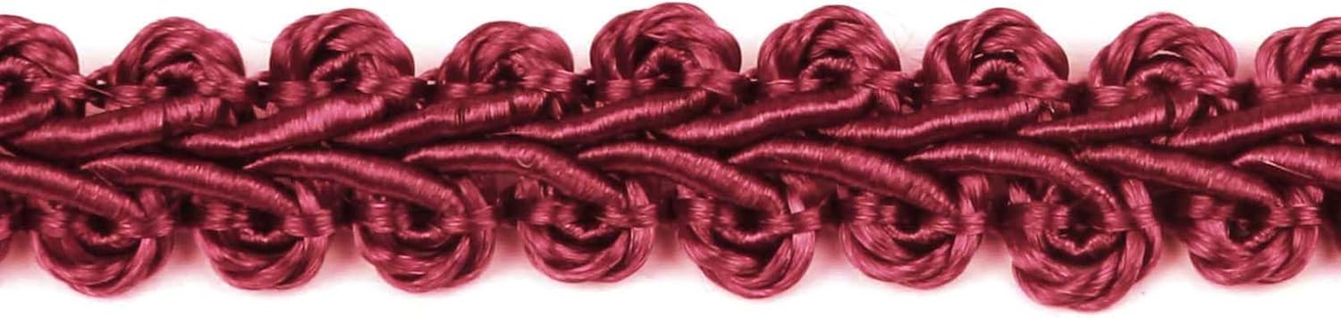 BEL AVENIR Braid Trim 1/2 inch 13.6 Yards French Gimp Basic Sewing Polyester DIY Crafts Costume Home Decorative (Wine) - Crafty Corner