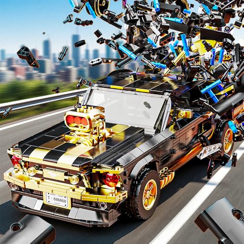 1 10 MOC Sports GTRS Car Building Blocks Toys Boys or Adults Kits