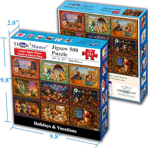 Holiday Collage 500 Pieces Very Large Pieces Jigsaw Puzzle