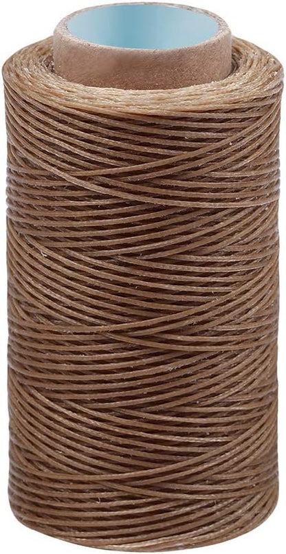 MIUSIE Colorful 284Yards Leather Sewing Waxed Thread-Practical Long Stitching Thread for Leather Craft DIY/Bookbinding/ Shoe Repairing/Leather Projects