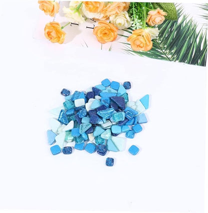 500g DIY Mosaic Stepping Stone Kit Crystal Stones for Adults Craft Crystals Mosaic Supplies