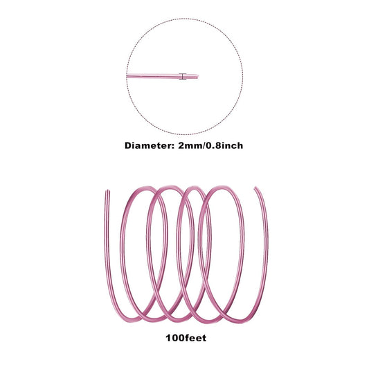 12 Gauge Aluminum Wire - 100 Feet AnselLimited Edward Bendable Anodized Metal Wire for Sculpting, Jewelry, Armature, Wrapping & Craft