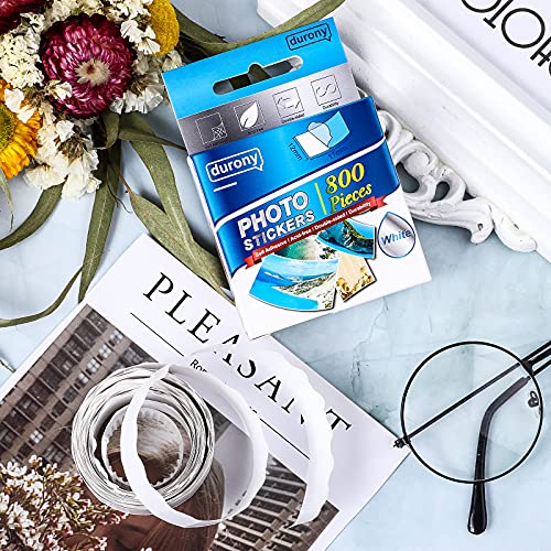 800 Pieces Photo Sticker White Double