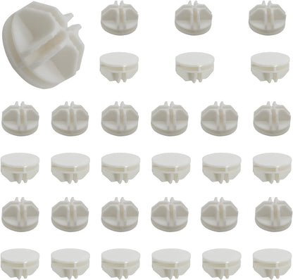 32 Pcs White Plastic Connector, Wire Grid Cube Connector for Modular Closet Storage Organizer and DIY Wire Cube Storage Unit