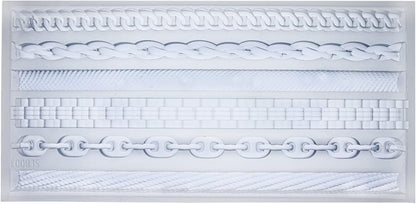 FUNSHOWCASE Chains Mold for Polyclay Air Dry Clay Plaster, 4719, 6 Trimmings #4719