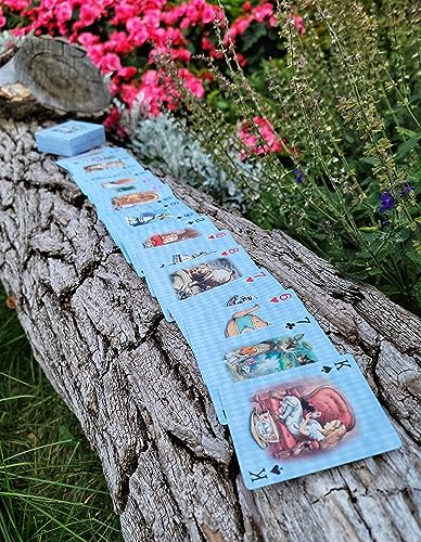 Blue Alice Adventures in Wonderland Playing Cards & Washi Tape Set
