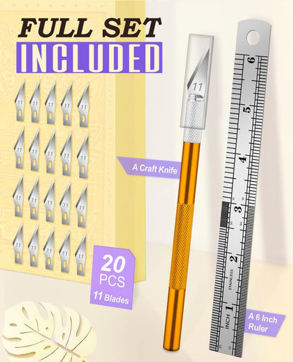 Hobby Knife Kit with 20#11 Blades (11 Count)