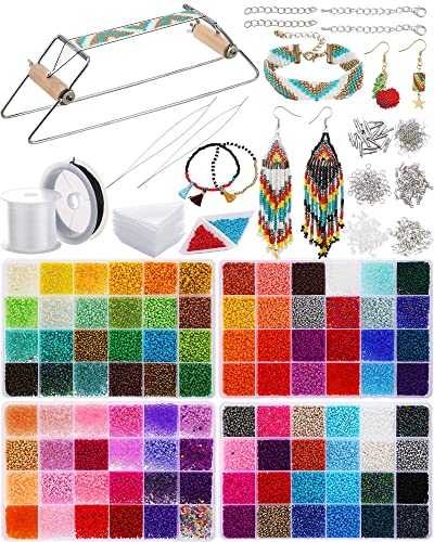 Bead Loom Kit Beading Supplies 2 mm Seed Beads DIY Craft