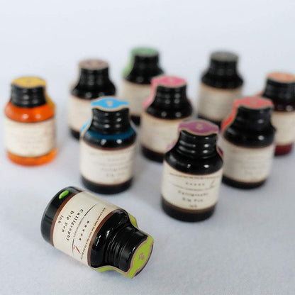 GC QUILL Dip Pen Ink, 10 Colors Fountain Dip Pen Ink Set Non-Carbon Drawing Writing Art Craft Dip Inks Bottles, 20cc Bottle 10 Colors Set LL-710 - Crafty Corner