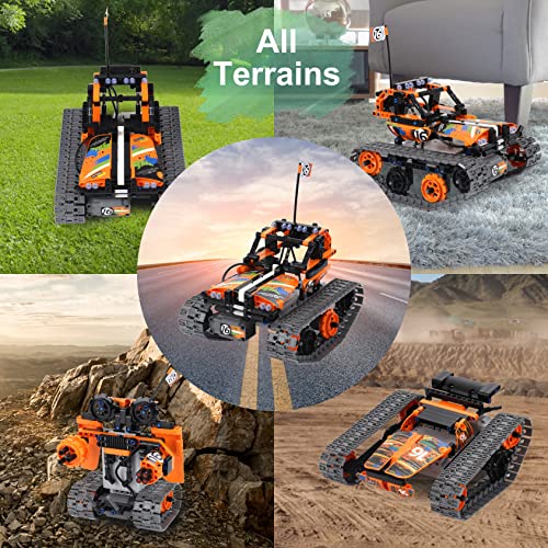 STEM Remote Control Building Kit 3 in 1 RC Tracked Racer