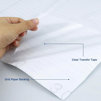 Clear Transfer Paper Tape Roll for Vinyl 12" x 50 FT Medium Tack for Adhesive Vinyl Signs, Application Clear Contact Paper Roll for Silhouette Cameo, Decals, Stickers, Windows (Transparent)